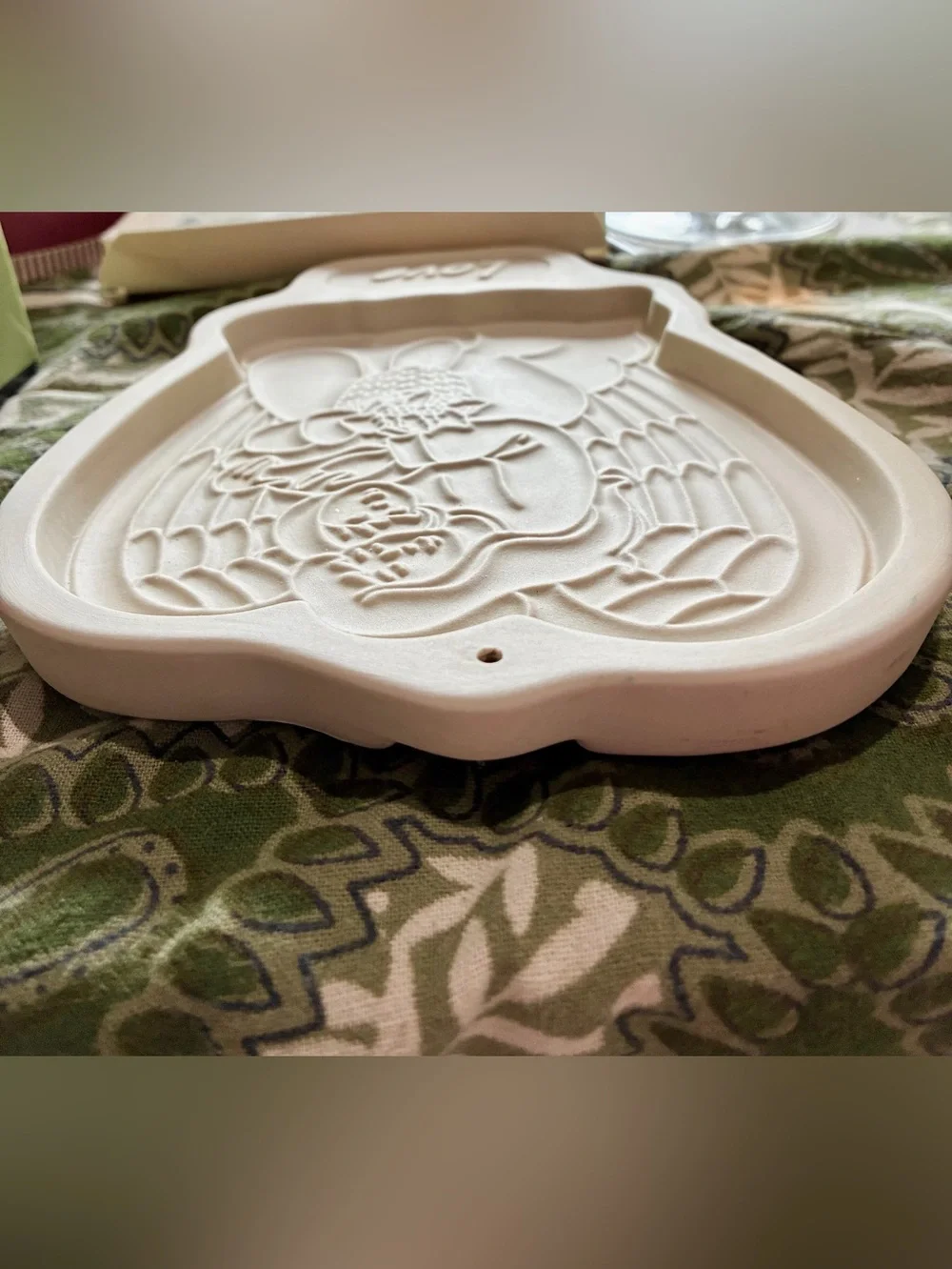 Longaberger 1995 Angel Series Cookie Mold. EC. 7.5”x6”. Original Box. “Love”
